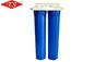 20&quot; filtre d'eau d'étape de double partie l'aspect bleu de couleur de la pression 32kg maximum fournisseur